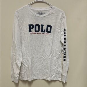 Polo by Ralph Lauren White Long Sleeve Tee